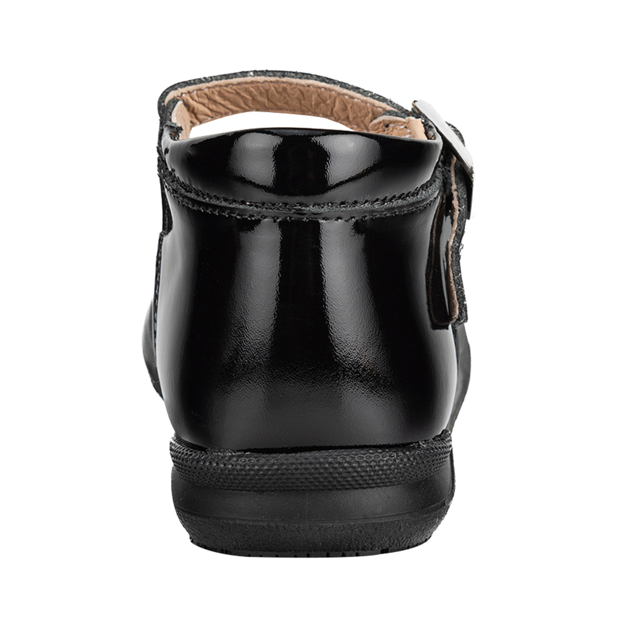 Zapato Corazón Escolar Hebilla Negro Niña Dogi 05507