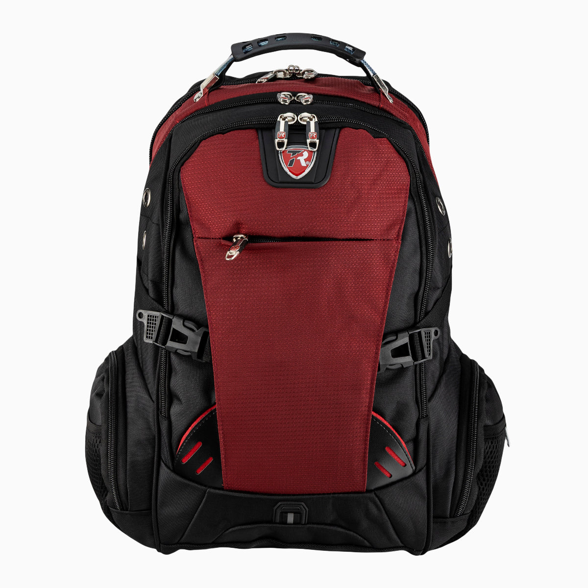 Mochila escolar color negro con vino