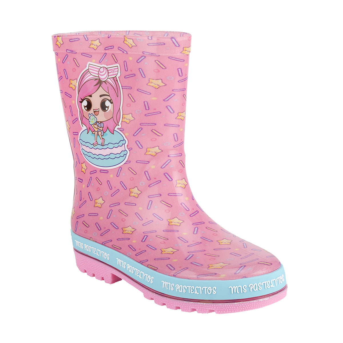 Bota Lluvia Mis Pastelitos Rosa Niña Arra 05224 - Tres Reyes Zapaterías - México