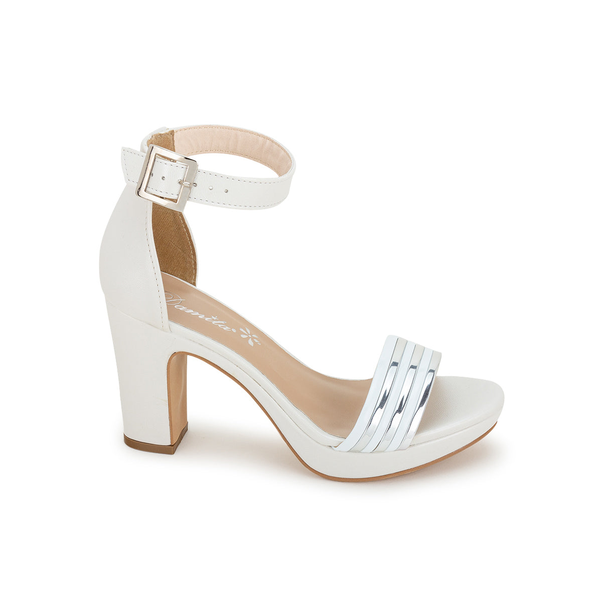 Zapatilla Vestir Detalles Metálicos Mujer Damita 03090