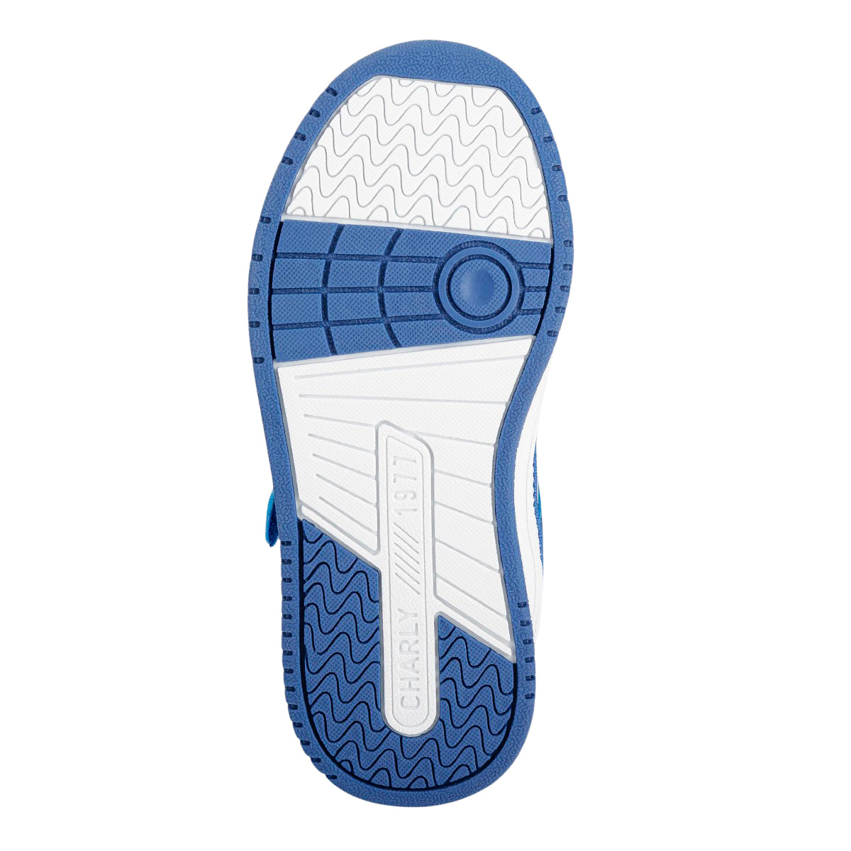 Tenis Moda Casual Niño Charly 05731/32 Blanco/Negro-Blanco/Rey