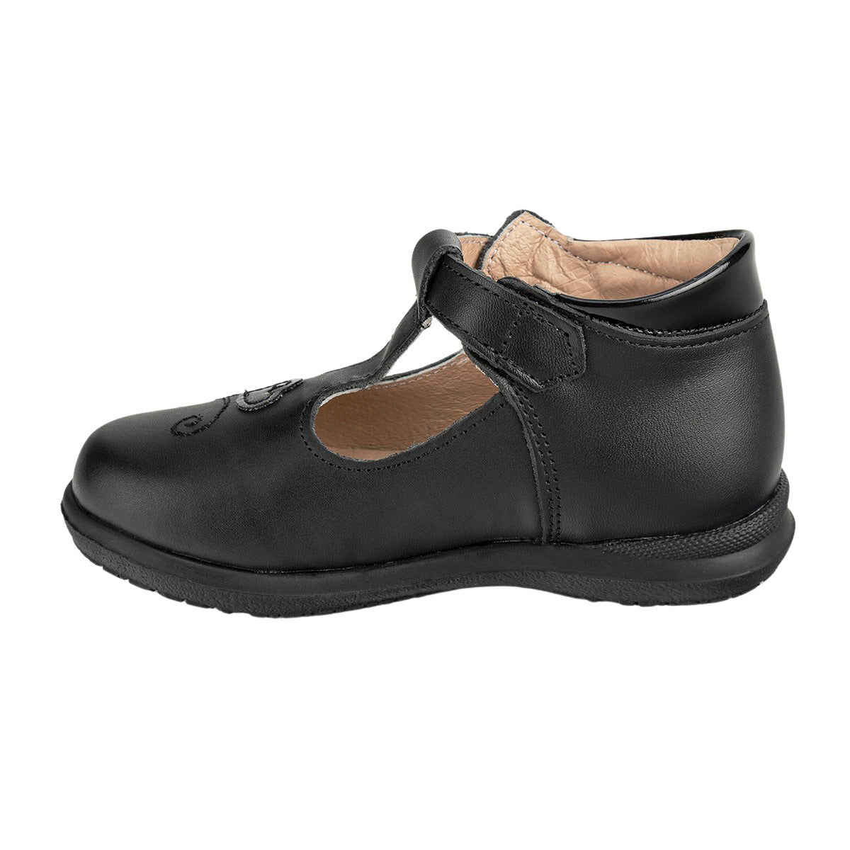 Zapato Clásico Negro Hebilla Niña Dogi 05508