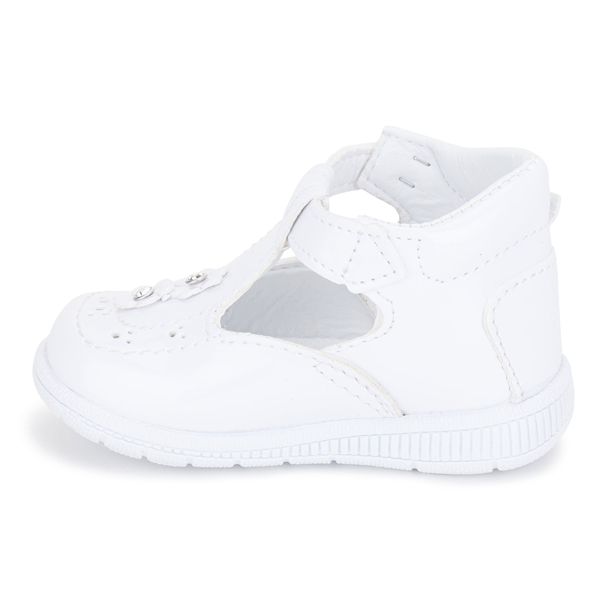 Zapato Flores Bautizo Bebé Jerry 02244