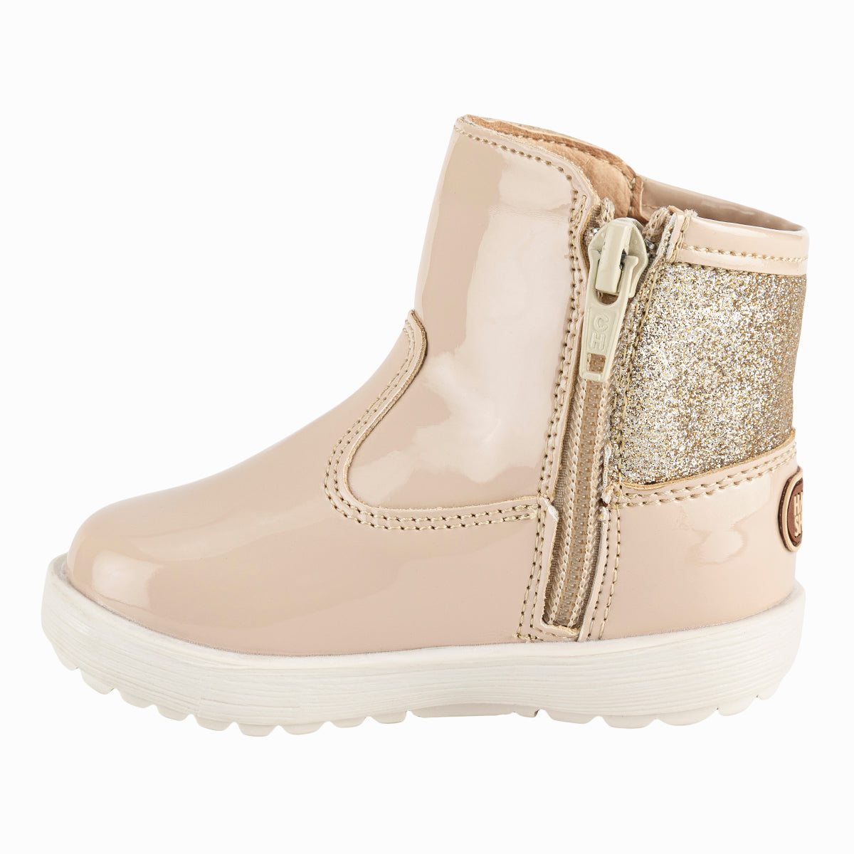 Bota para bebé en color natural de la marca Happy Shoes
