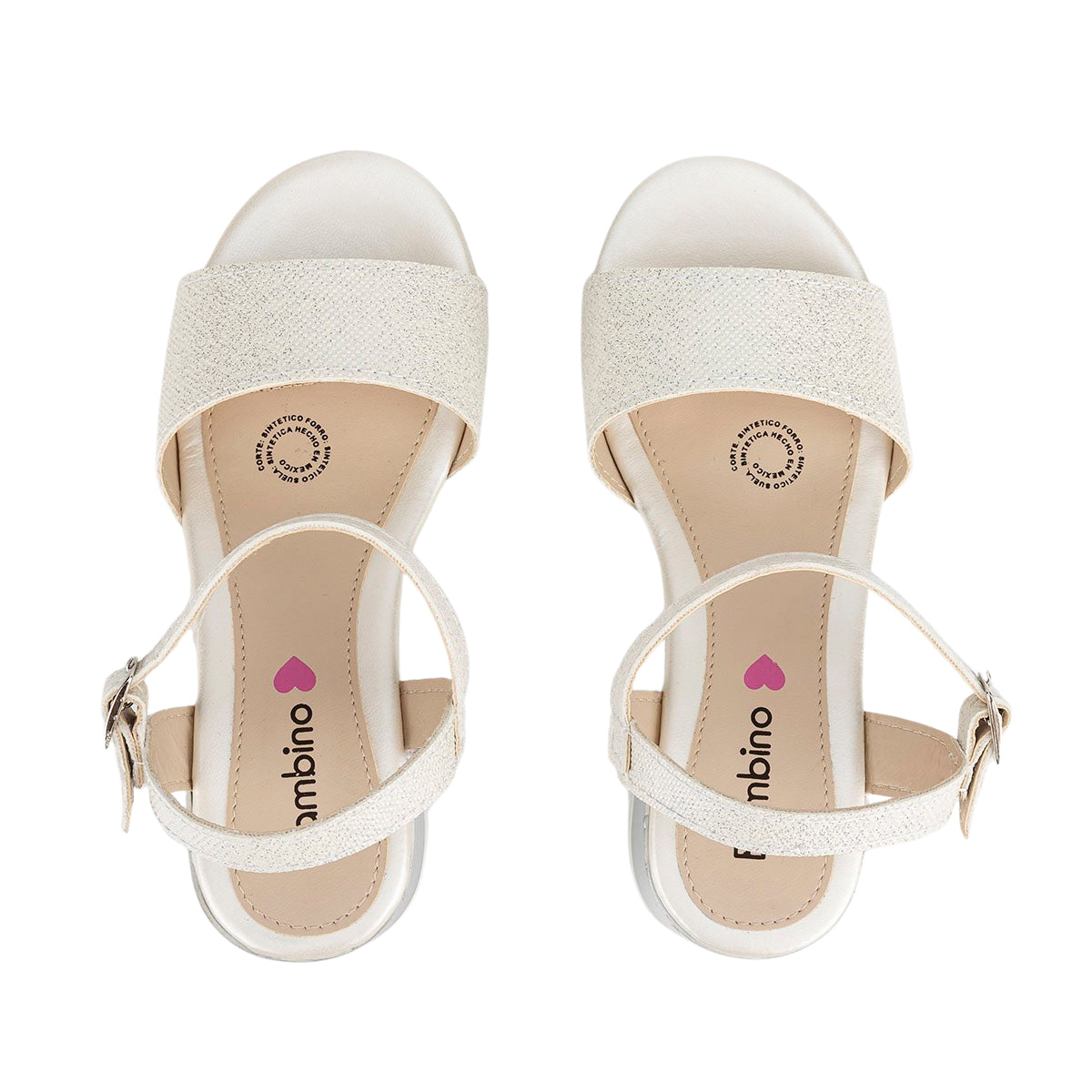 Sandalia Bambino Para Niña Casuales Tacón 04978