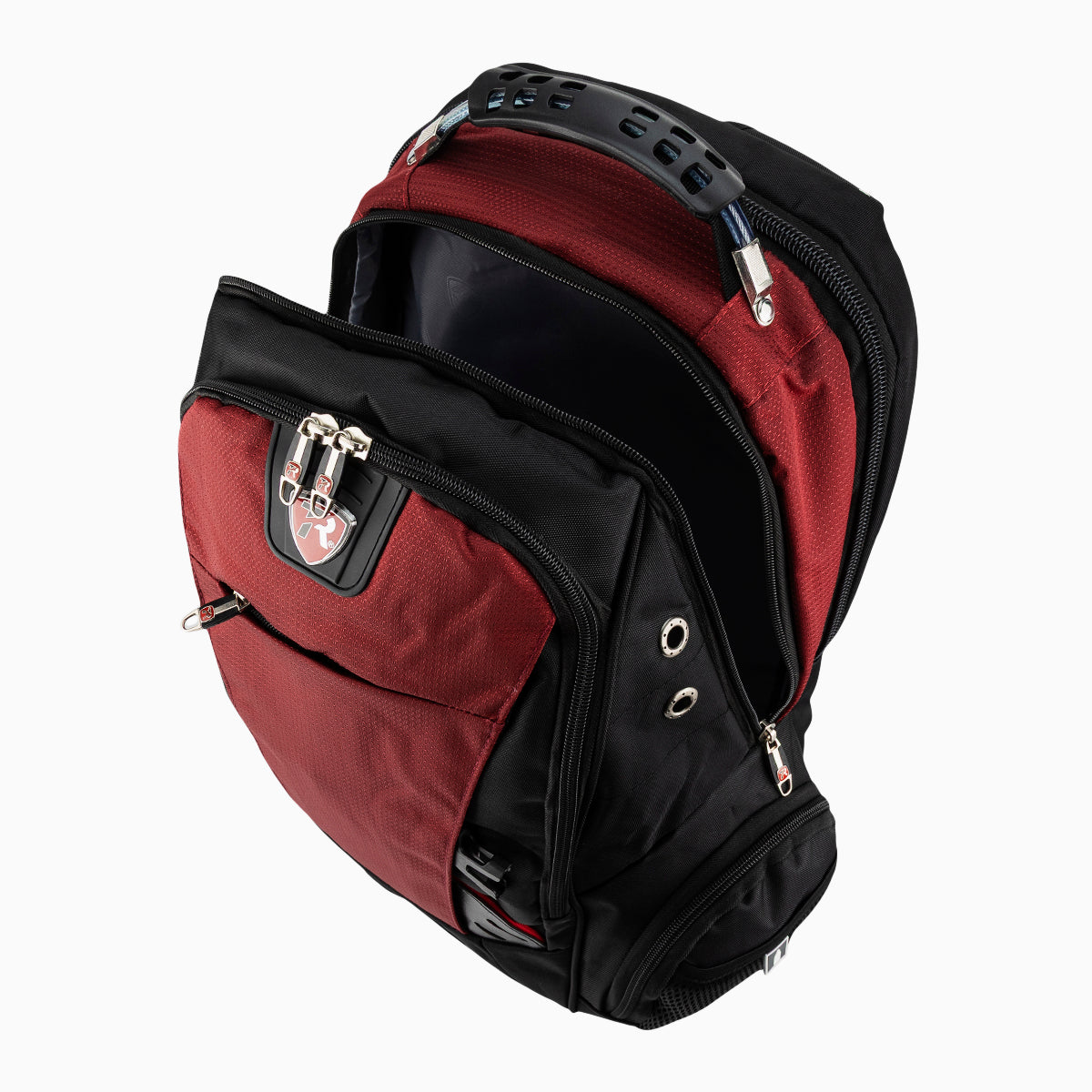 Mochila escolar color negro con vino