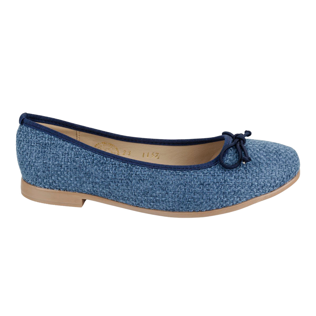 Zapato Casual Moño Dama Stampa Oro/Marino 06430-31