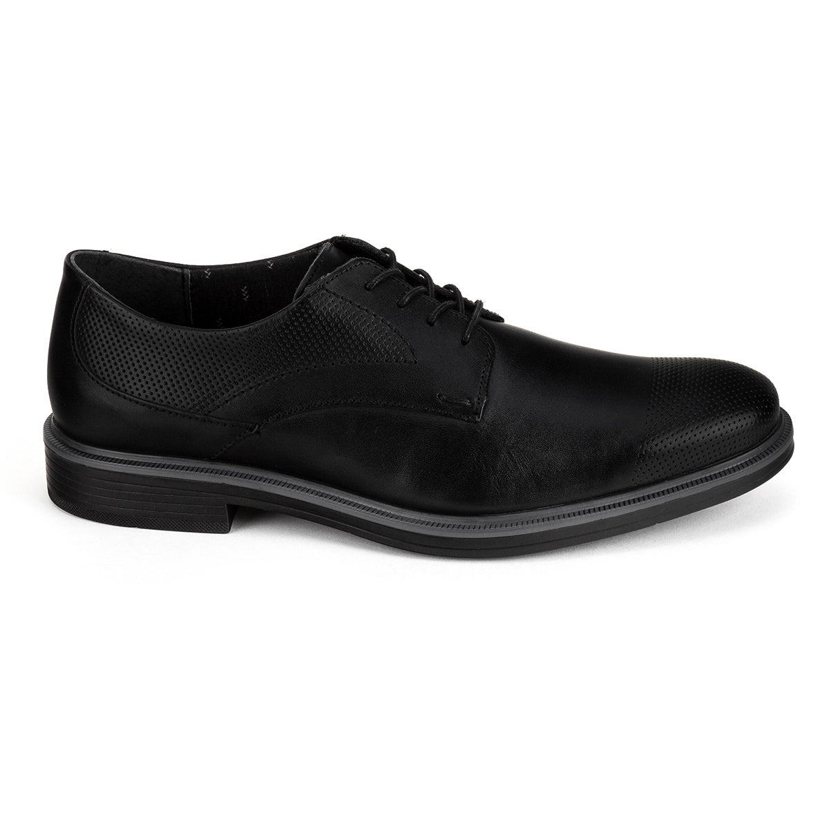 Zapato Cómodo Derby Para Hombre Flexi 03251/52 Negro-Tan