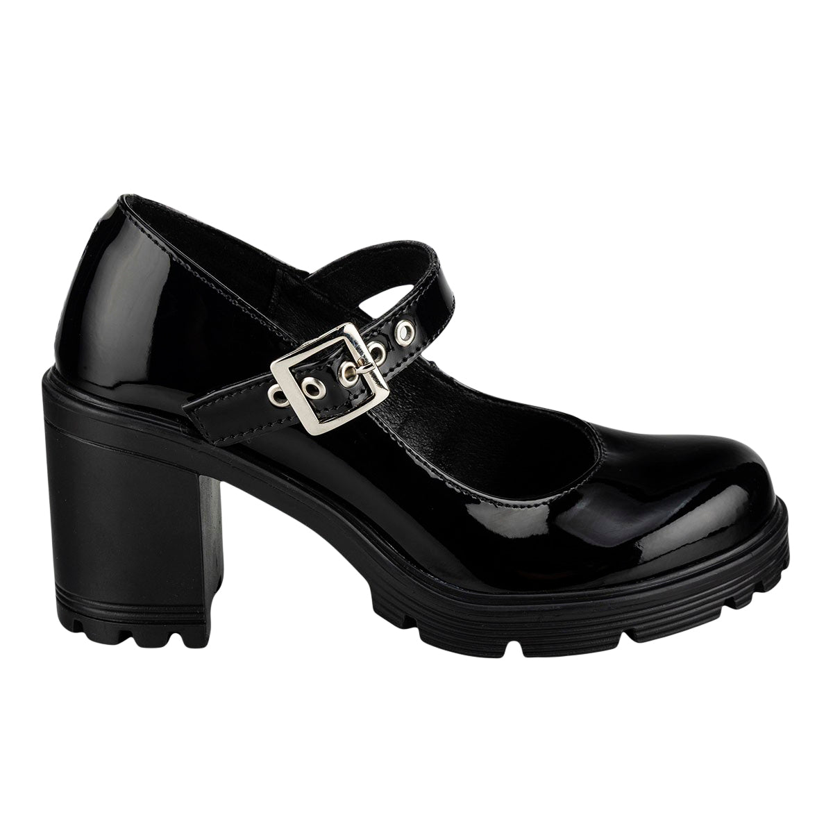 Zapato Tacón Hebilla Para Mujer Green Love 06760