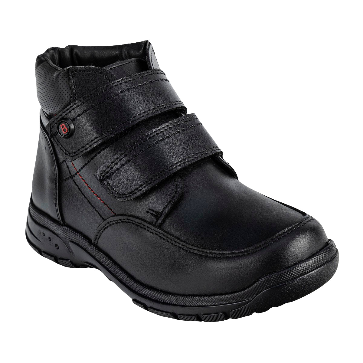 Bota Botín Escolar Velcro Negro Niño Bambino 05386