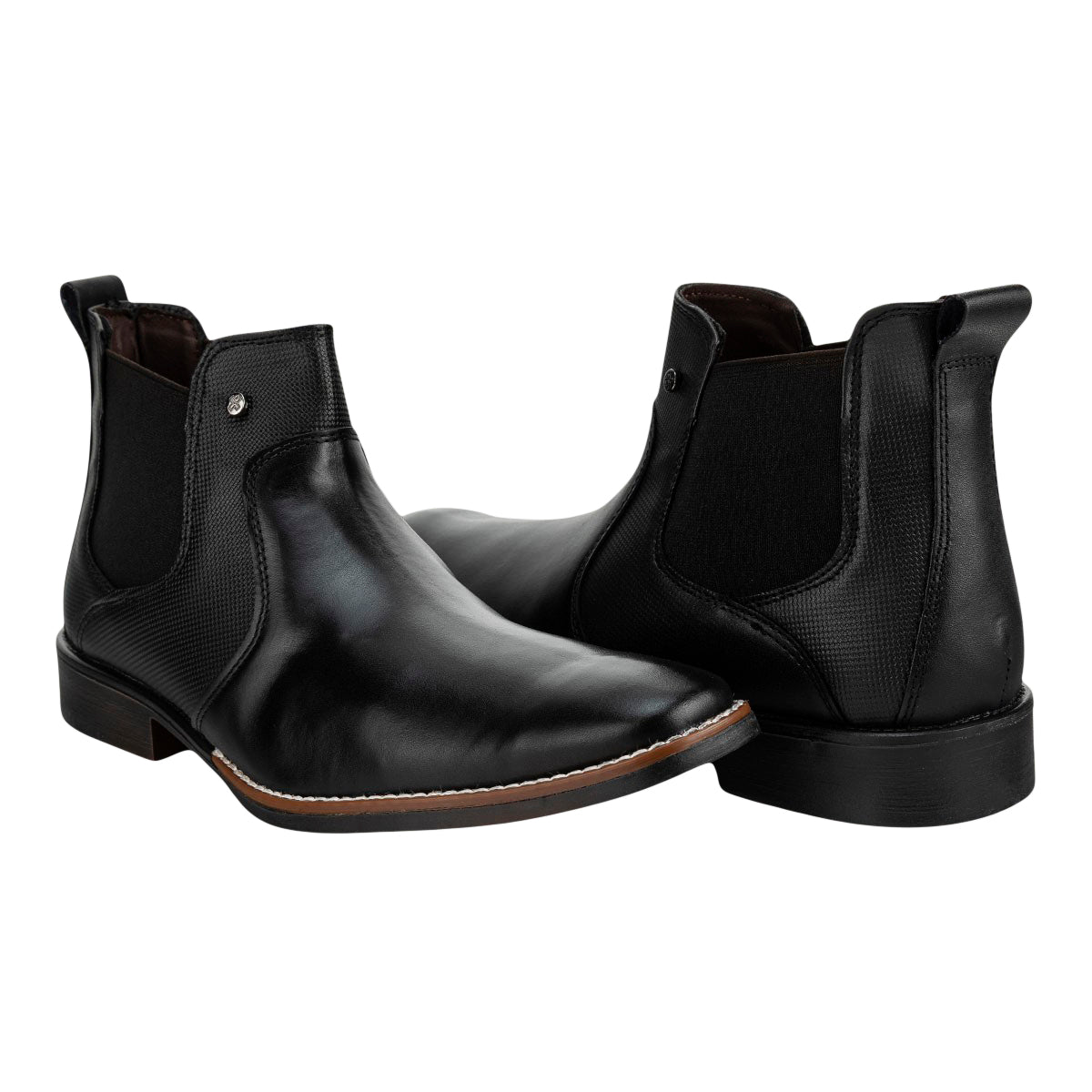 Botín Caballero Vestir Tipo Chelsea Negro 17h684 00039