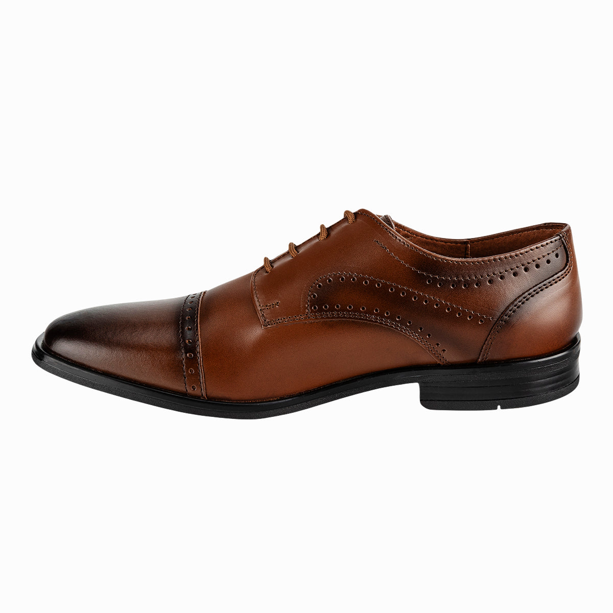 Zapatos Derby Cuero Para Hombre Christian Gallery 08155-65