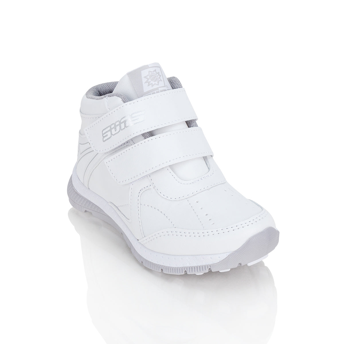 Tenis Blancos Escolar Bota Velcro Suns 03023