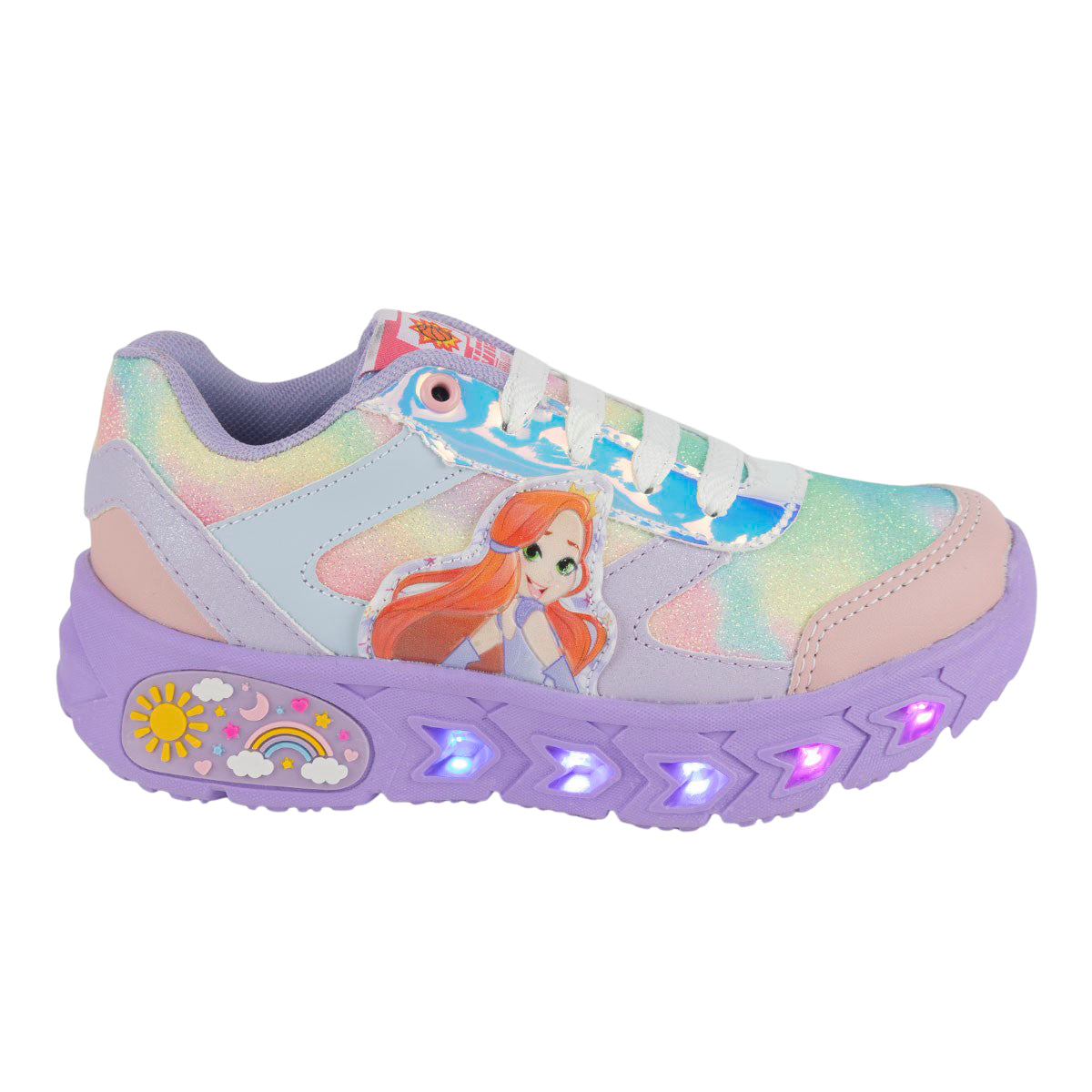 Tenis Moda Brillos Luz Led Niña Suns 06309