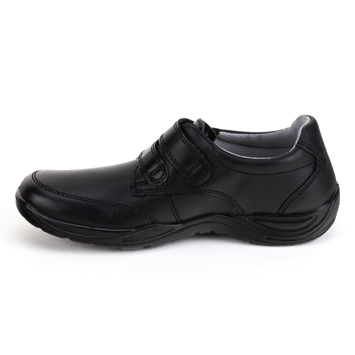 Zapato Flexi Para Niño Vestir Piel Velcro 04197