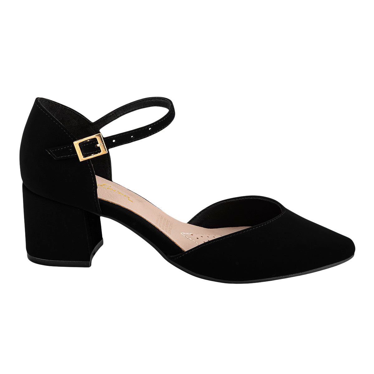 Zapatilla Vestir Tacón Ancho Para Mujer Gina Loren 04843