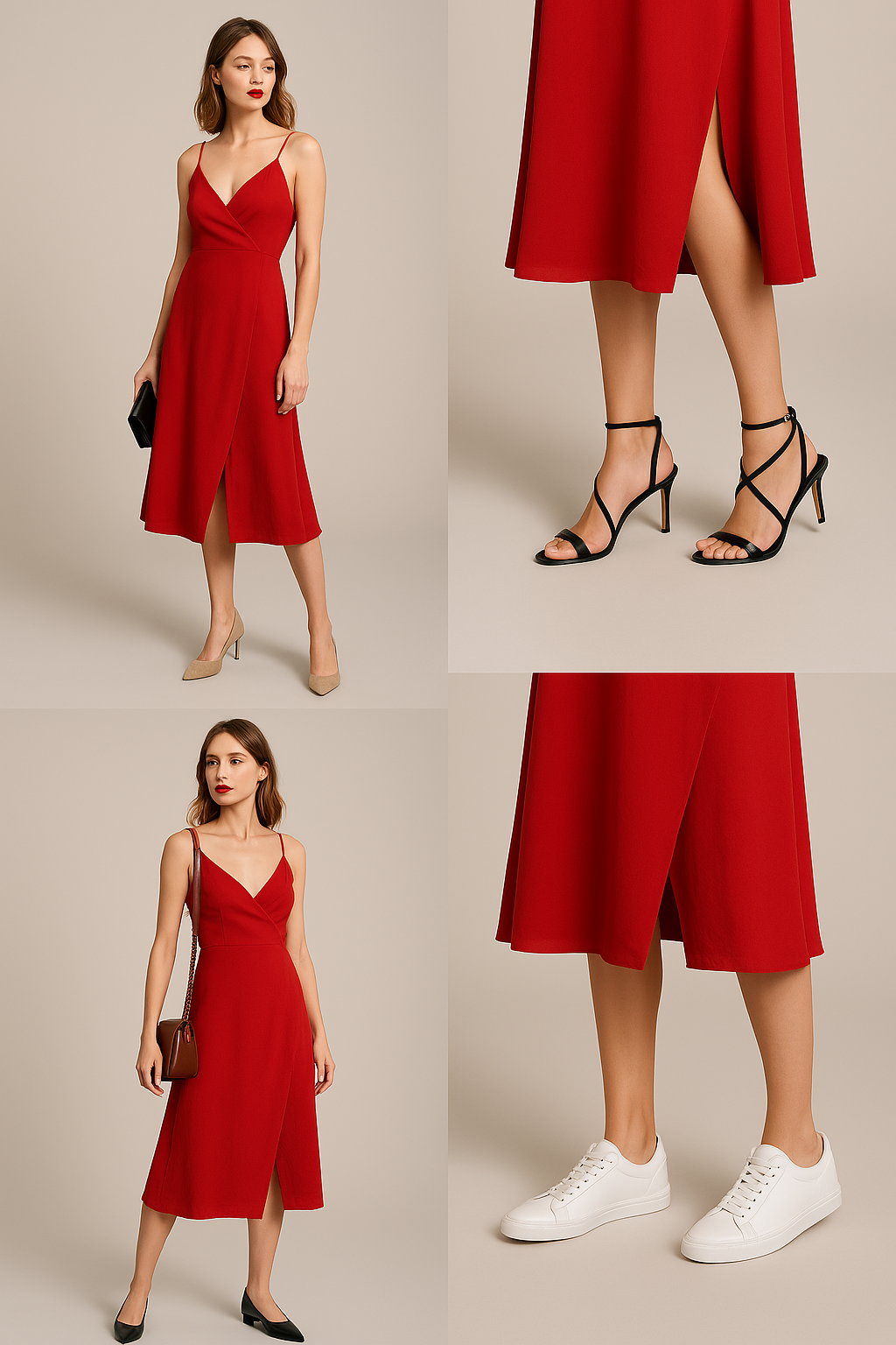 ¿Qué zapatos combinan con un vestido rojo? Ideas de outfits