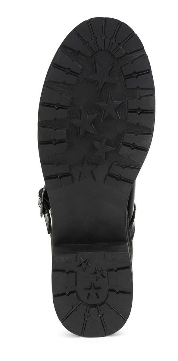 Zapato Escolar Niña Negro Charol Casual Bambino 02903