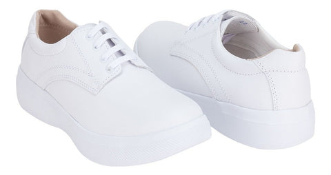 Zapato Servicio Dama Blanco Gala 03093