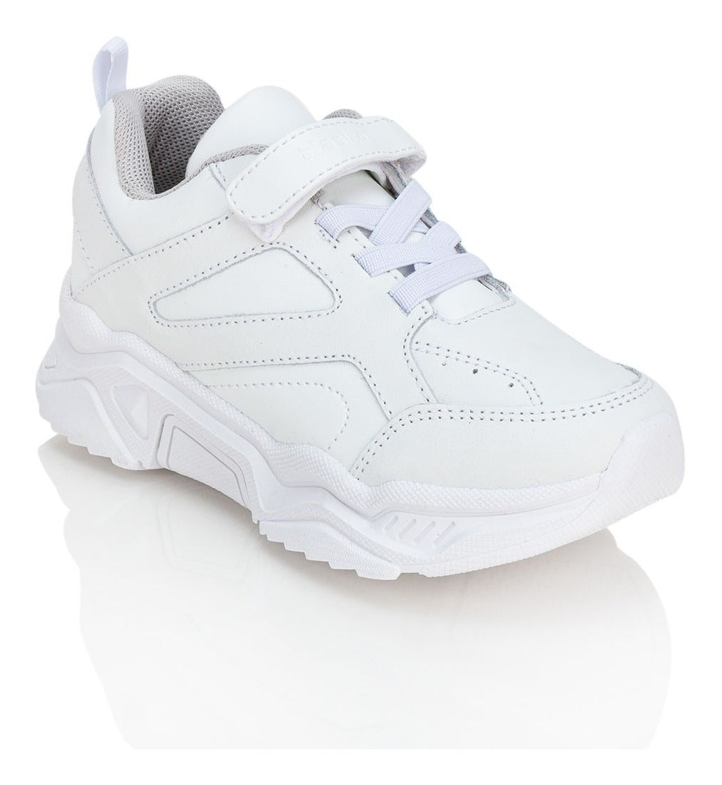 Tenis Blancos Escolar Casual Niños Blasito 02898