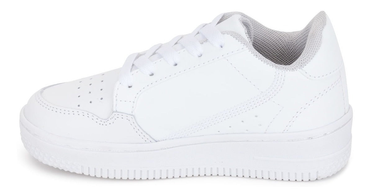 Tenis Blancos Escolar Tipo Bota Air Blasito Unisex 02912