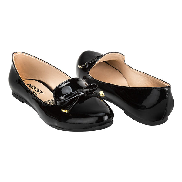 Zapato Flat Balerina Dama Charol Moño Penny Lane 03494