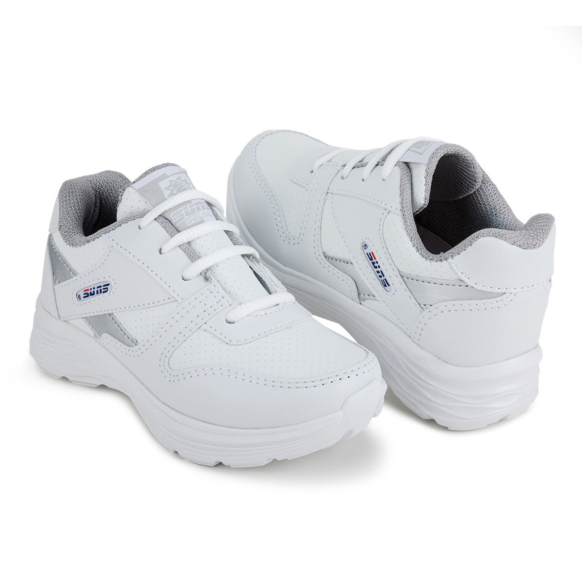 Tenis Blancos Escolar Moda Niño Suns 04622 Suns Tenis Suns Calzado con Estilo en México