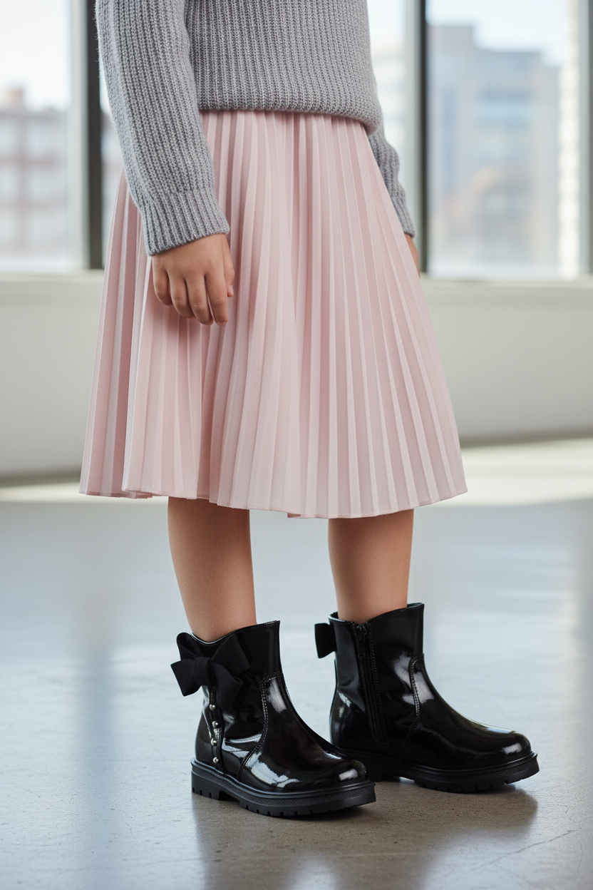 Botín Bambino Para Niña Casual Moño 07846 - Tres Reyes Zapaterías - México
