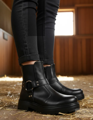 Botín con Plataforma y Arnés Dama Green Love 08144