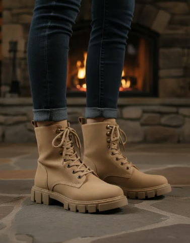 Botín Combate Dama Green Love 08145