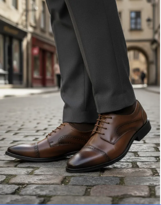 Zapatos Derby Cuero Caballero Christian Gallery 08155-65