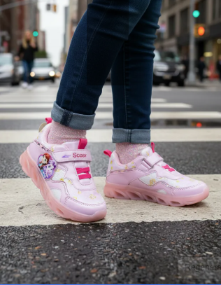 Tenis Princesa Luces Led Casual Niña Scape 08175