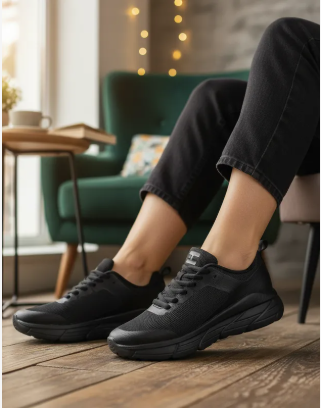 Tenis Warp Black City Para Mujer Charly 08246