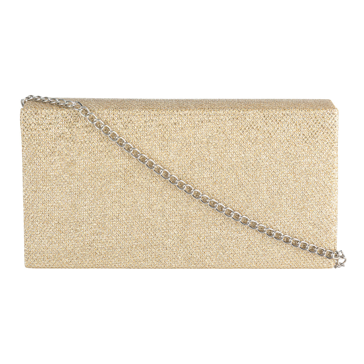 Bolsa De Fiesta Dorada Para Mujer Happy Shoes 08434