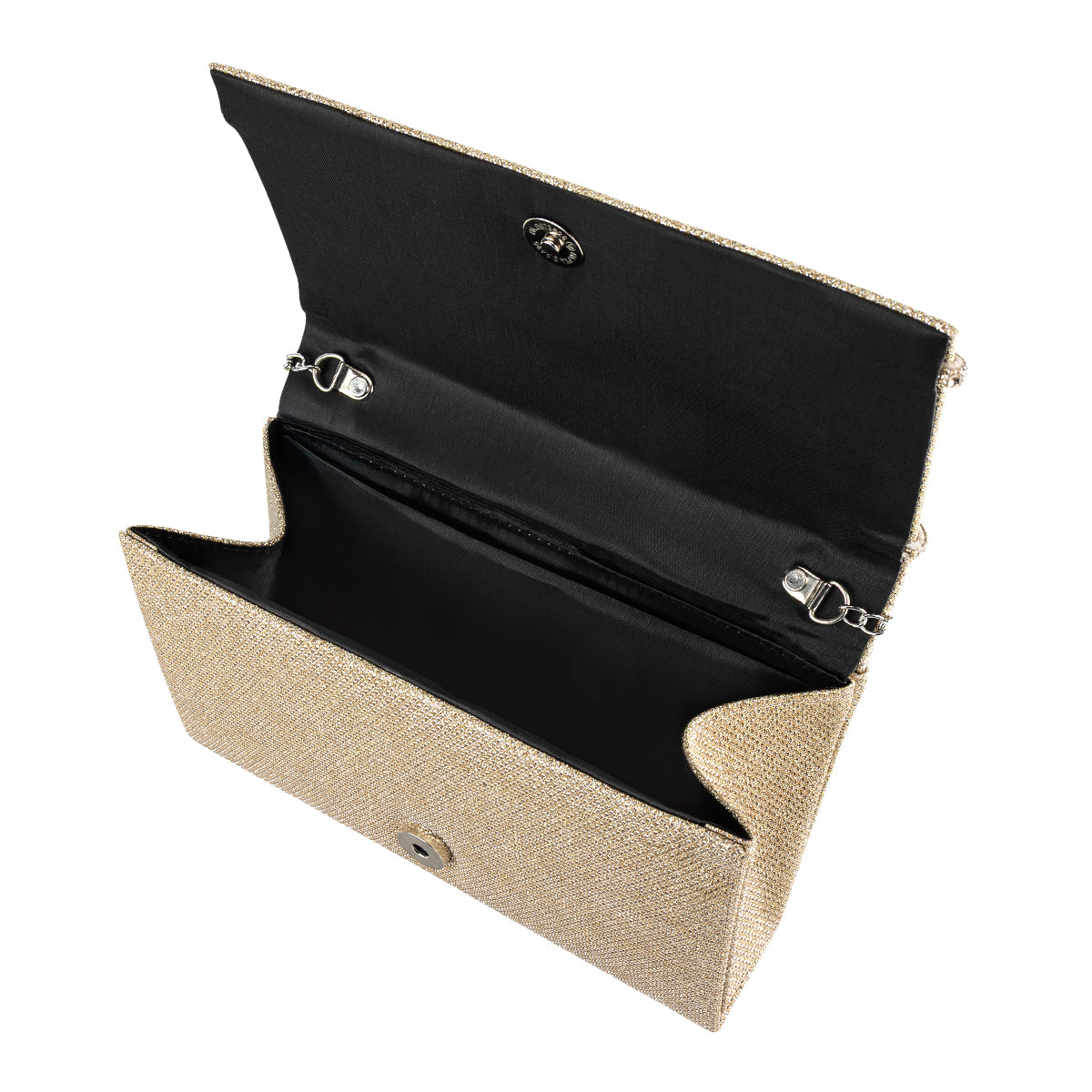 Bolsa De Fiesta Dorada Para Mujer Happy Shoes 08434