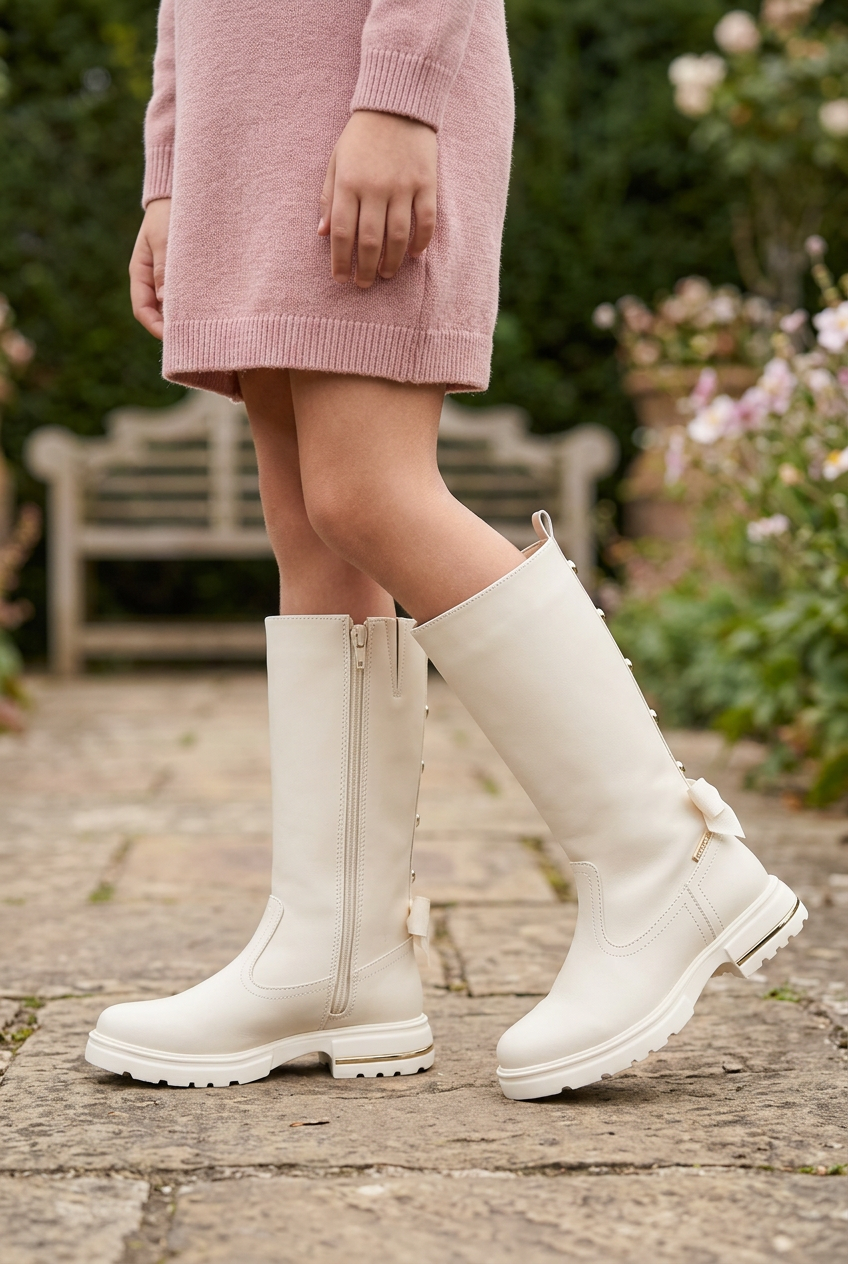 Bota Alta Corazón Para Niña Yuyin 09332
