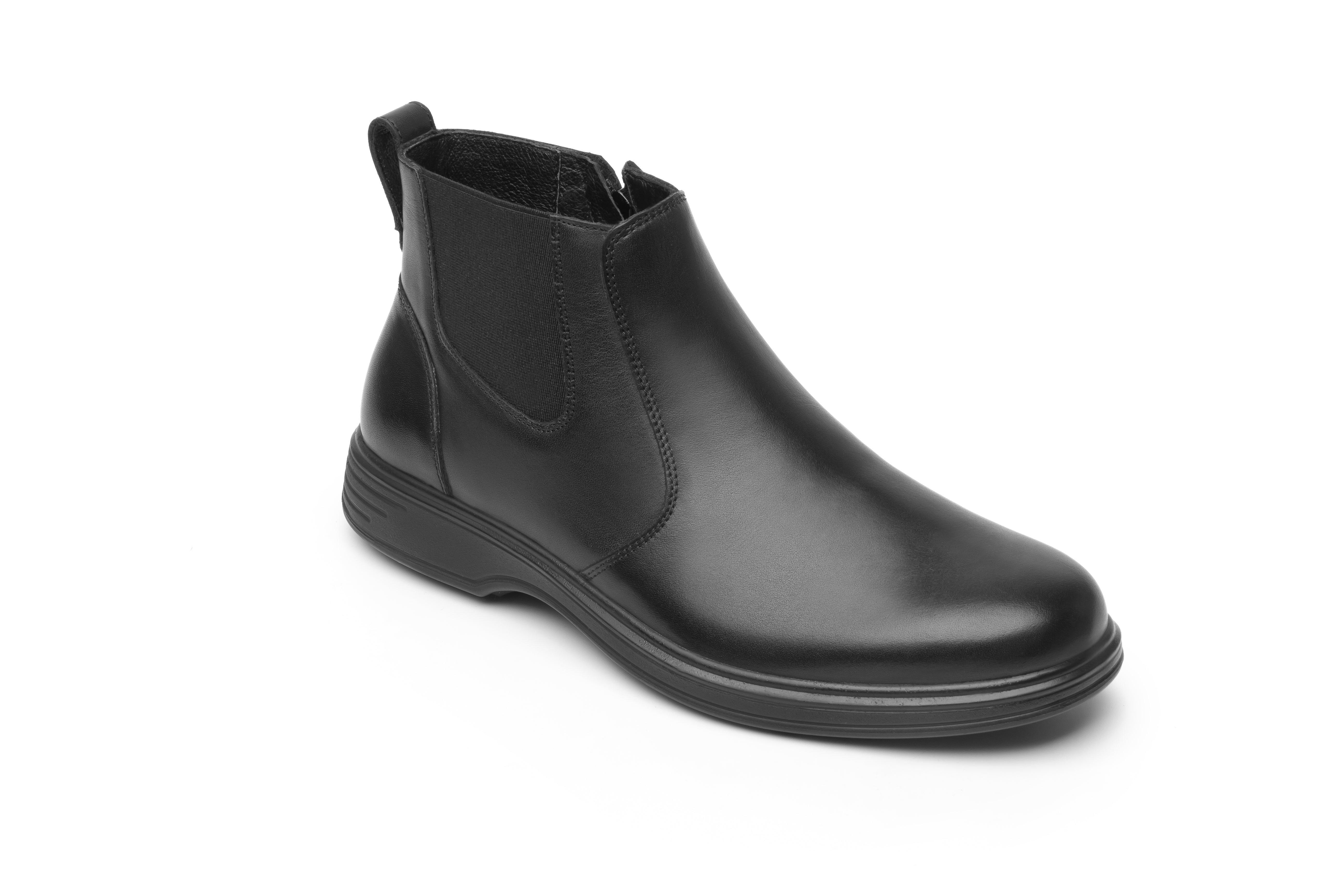 Bota De Piel Chelsea Para Hombre Flexi 00924