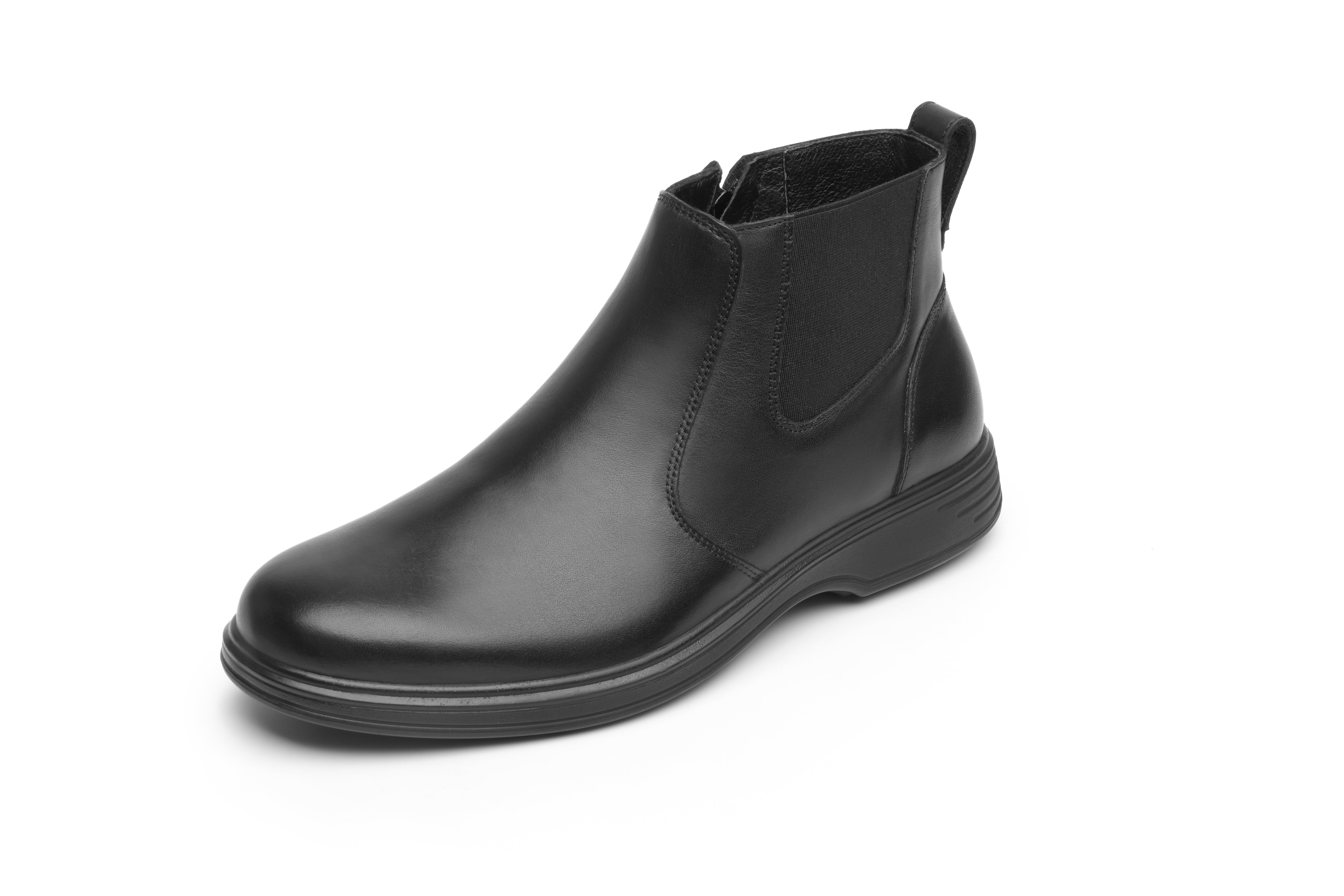 Bota De Piel Chelsea Para Hombre Flexi 00924