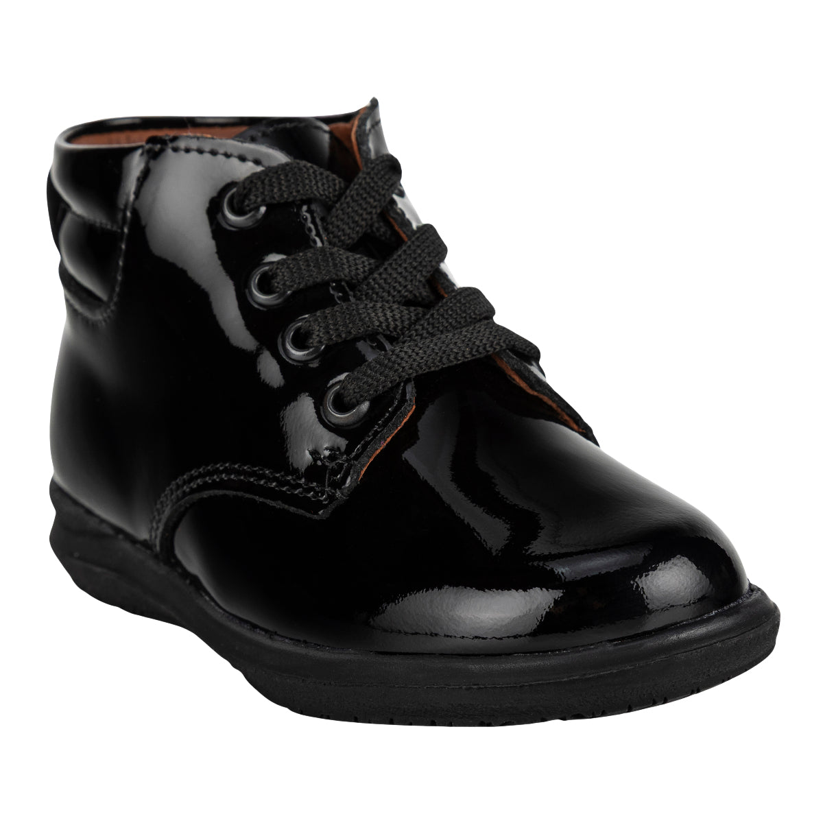 Bota Escolar De Charol Para Niño Dogi 08534