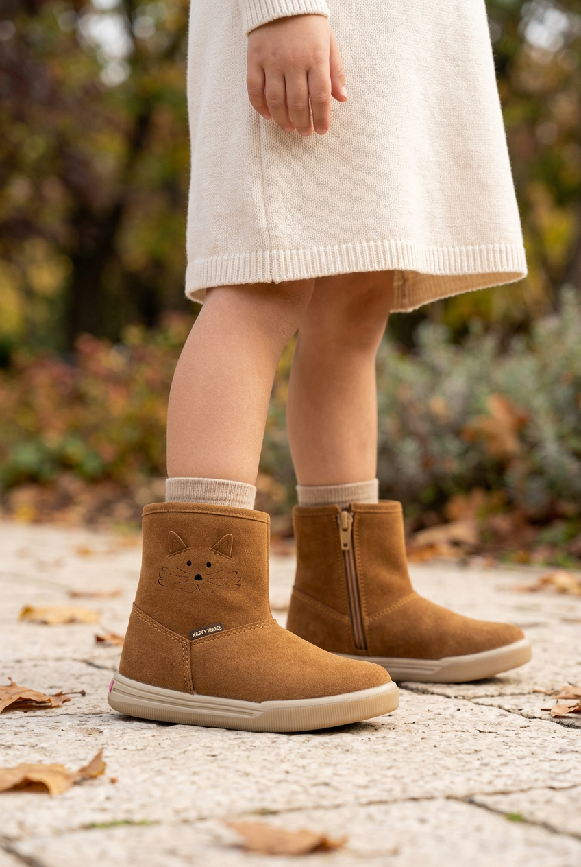 Bota Happy Shoes Para Niña Invernal Gatito 09271