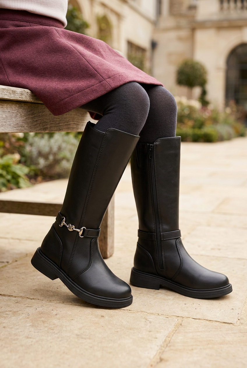 Botas Bambino Para Niña Altas Detalle Herraje 09227