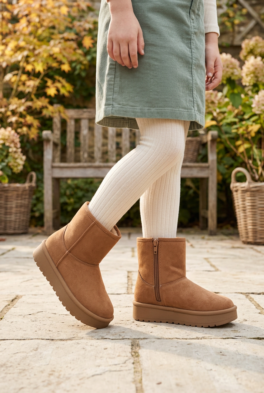 Botas Bambino Para Niña Gamuza Plataforma Track 09226