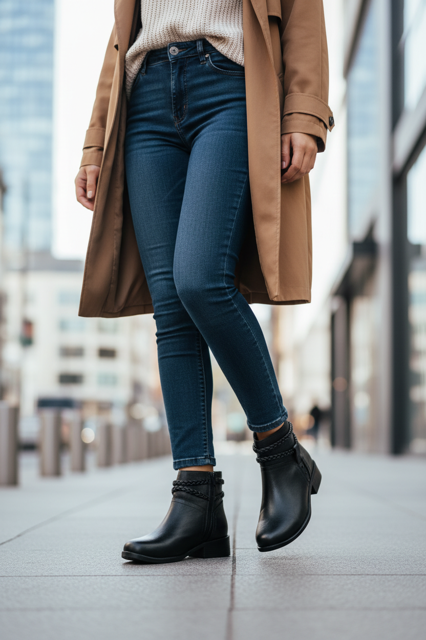 Botín Casual Trenza Para Mujer Florenza 08201
