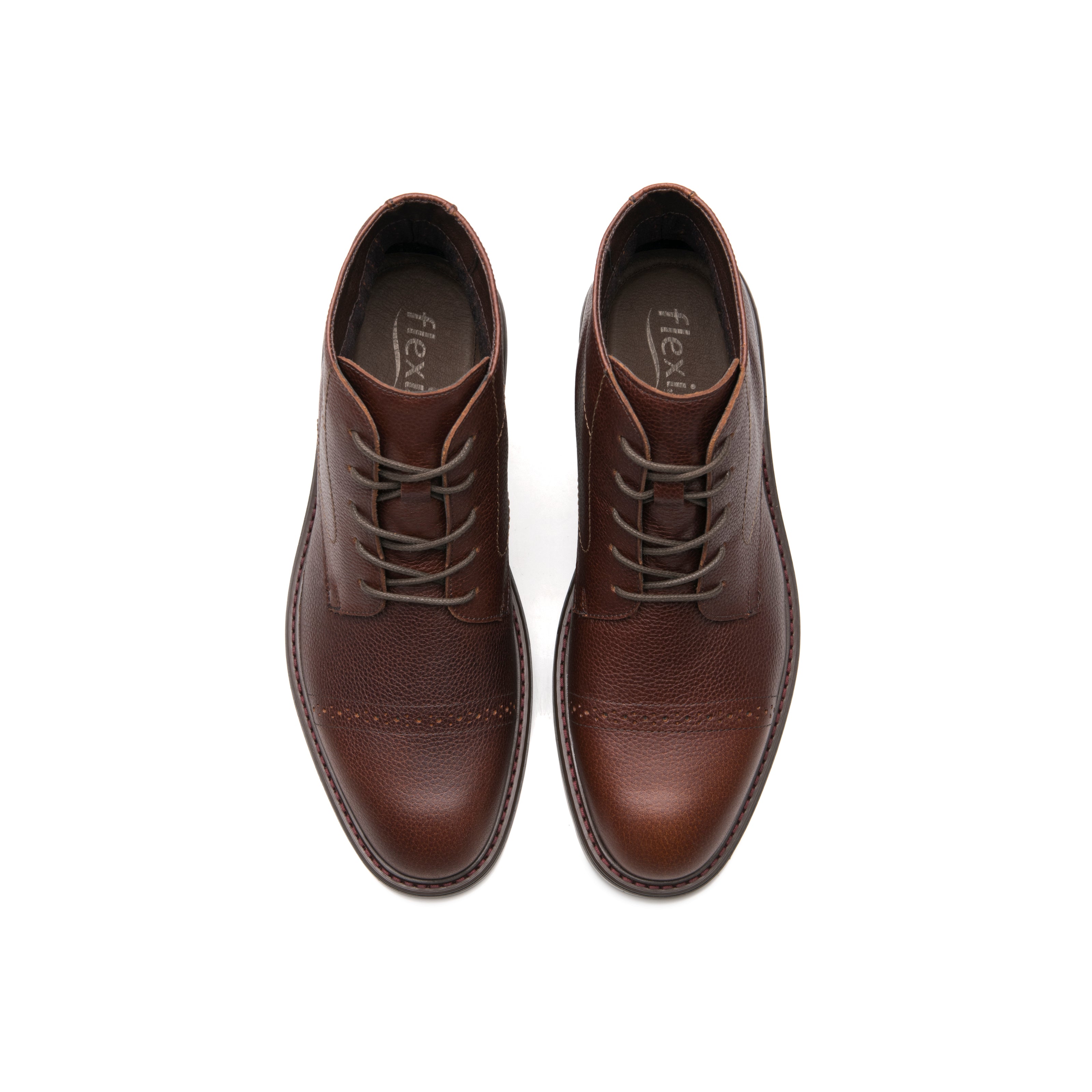 Botín Flexi Para Hombre Casual De Piel 09033 Flexi Botas Flexi Calzado con Estilo en México