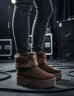 Botín Slip-On Plataforma Mujer Itzel 08376