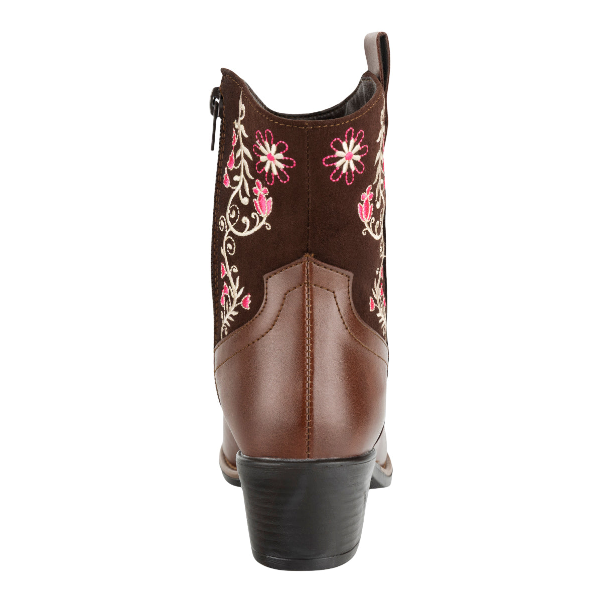 Botín Vaquero Bordado Floral Para Mujer Dominq 09279