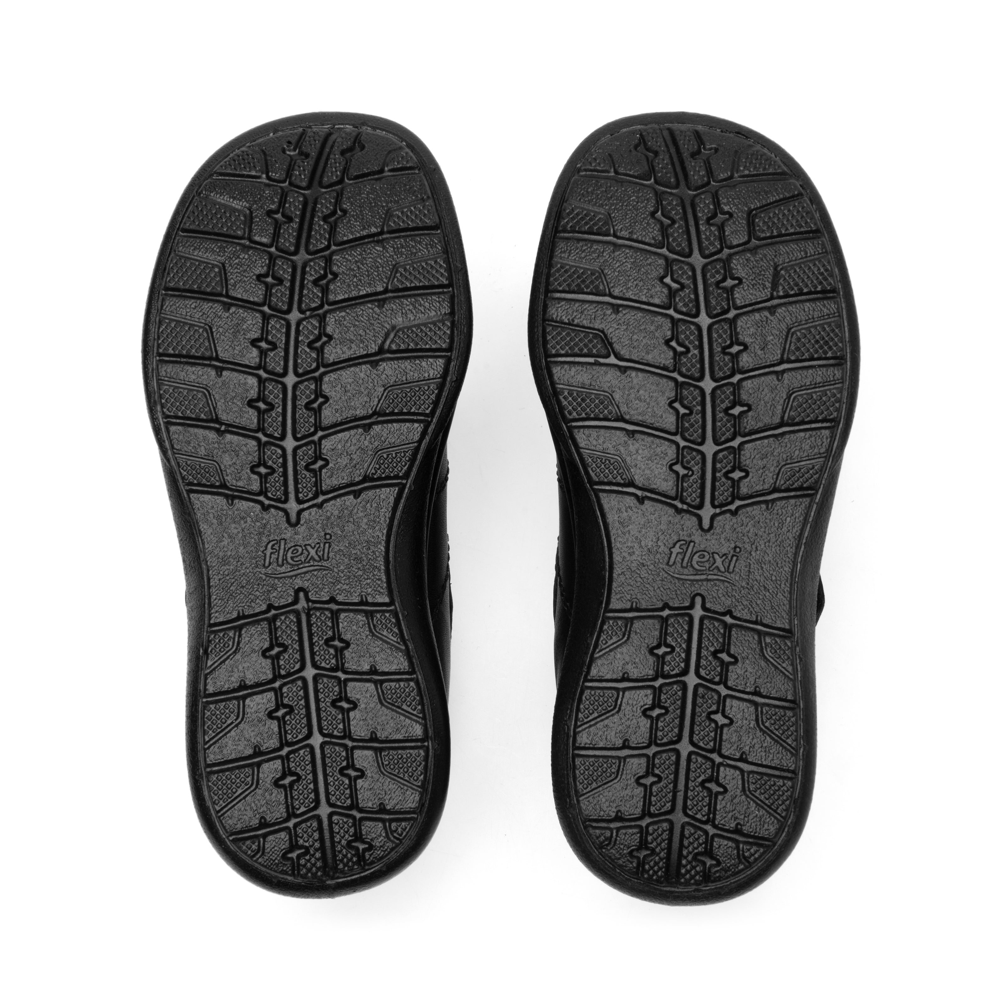 Botín Flexi Para Niño Velcro Negro 04187