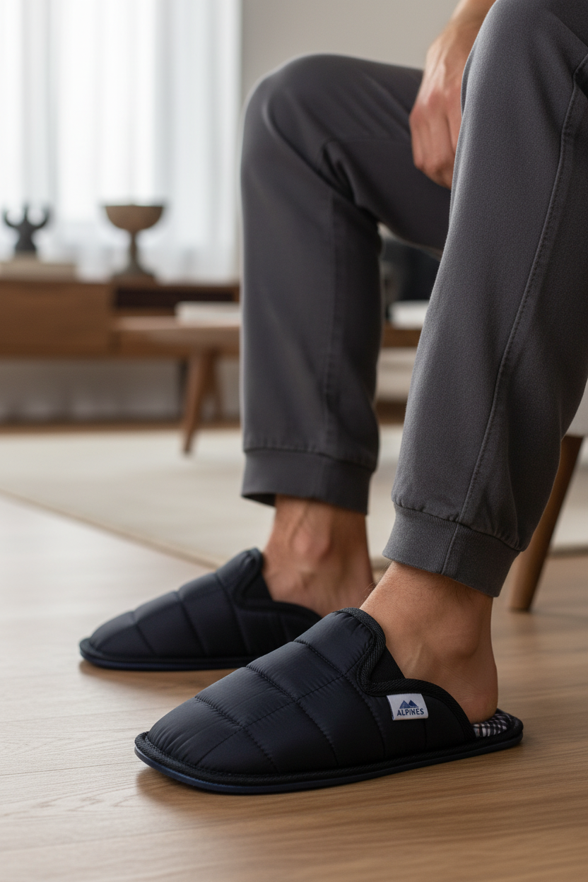 Pantufla Acolchada Para Hombre Arra 09189
