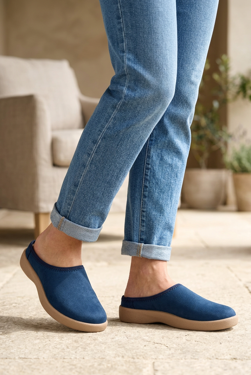 Pantufla Slip On Tipo Sueco Para Mujer Tzirate 09505