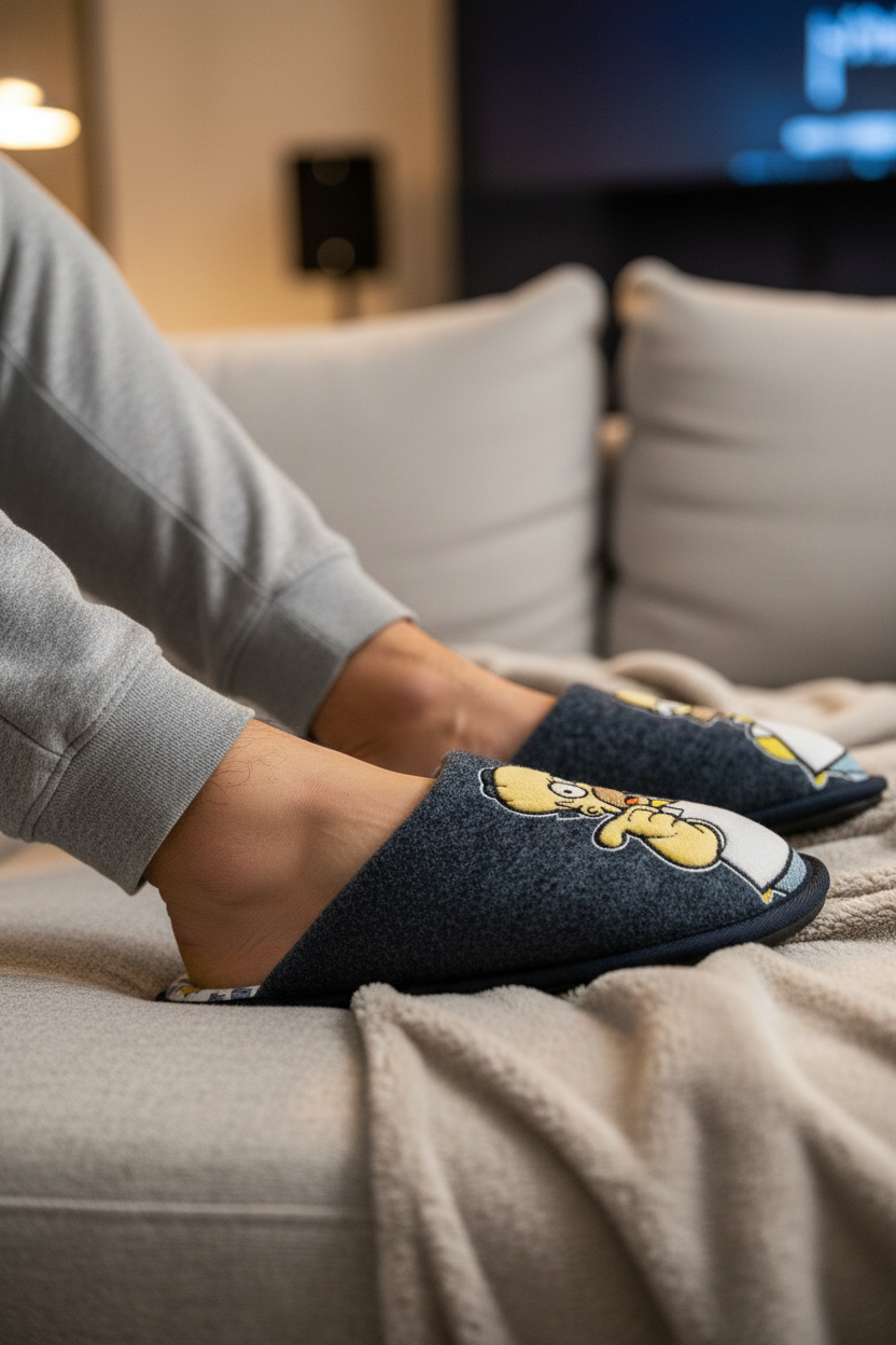 Pantuflas Homero Simpson Para Hombre Arra 09190